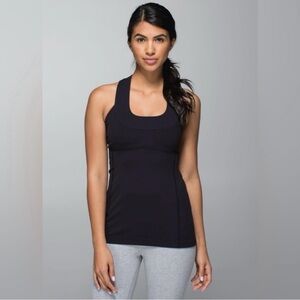 Lululemon Scoop Neck Tank, Black, Size 6